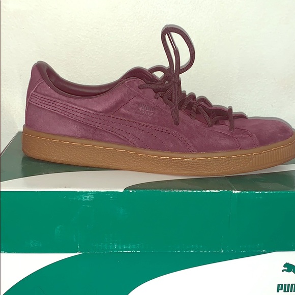 puma basket burgundy